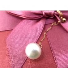 18K紅配白色海水珍珠項(xiàng)鏈配證書(shū)無(wú)瑕疵