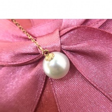 18K紅配白色海水珍珠項(xiàng)鏈配證書(shū)無(wú)瑕疵